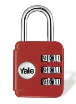 Candado Yale Viajero Amarillo / Rojo