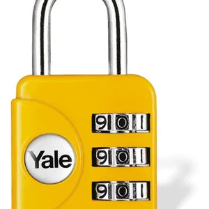 Candado Yale Viajero Amarillo / Rojo