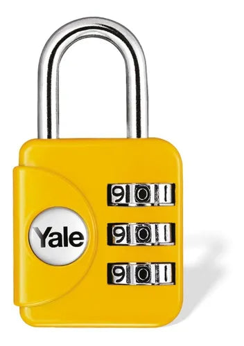 Candado Yale Viajero Amarillo / Rojo